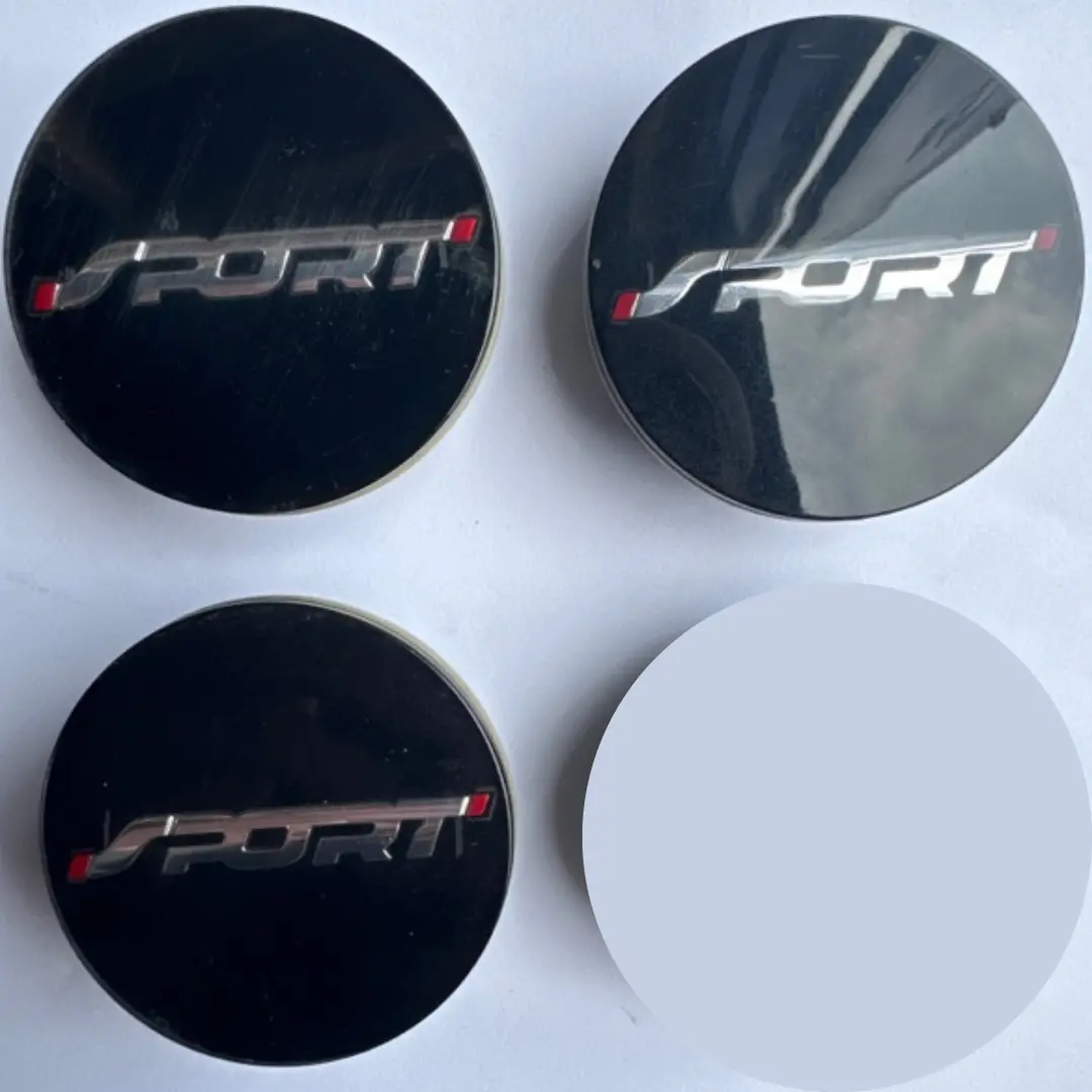 Set Of 3 Ford Black Wheel Center Cap Ae5j-1A096-Ad 61A35215 1