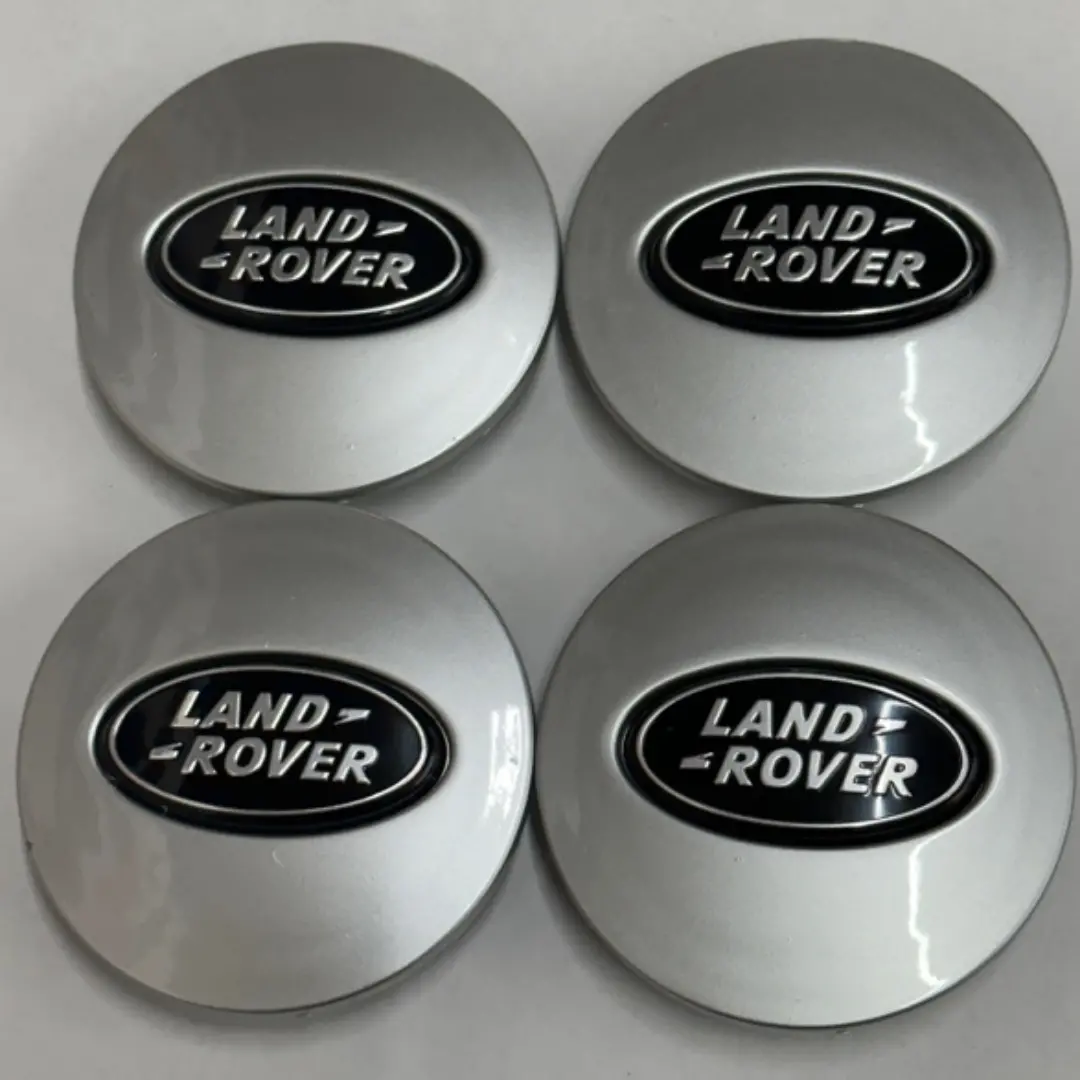 Set Of 4 Land Rover Range Rover Center Hub Cap Silver Rrj000010xxx E66072f0 1