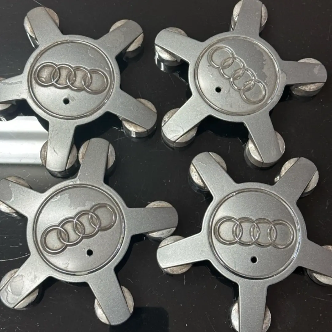 Set Of 4 Audi Spyder Wheel Hub Center Cap Silver 135Mm 4F0601165 Accef69a 1