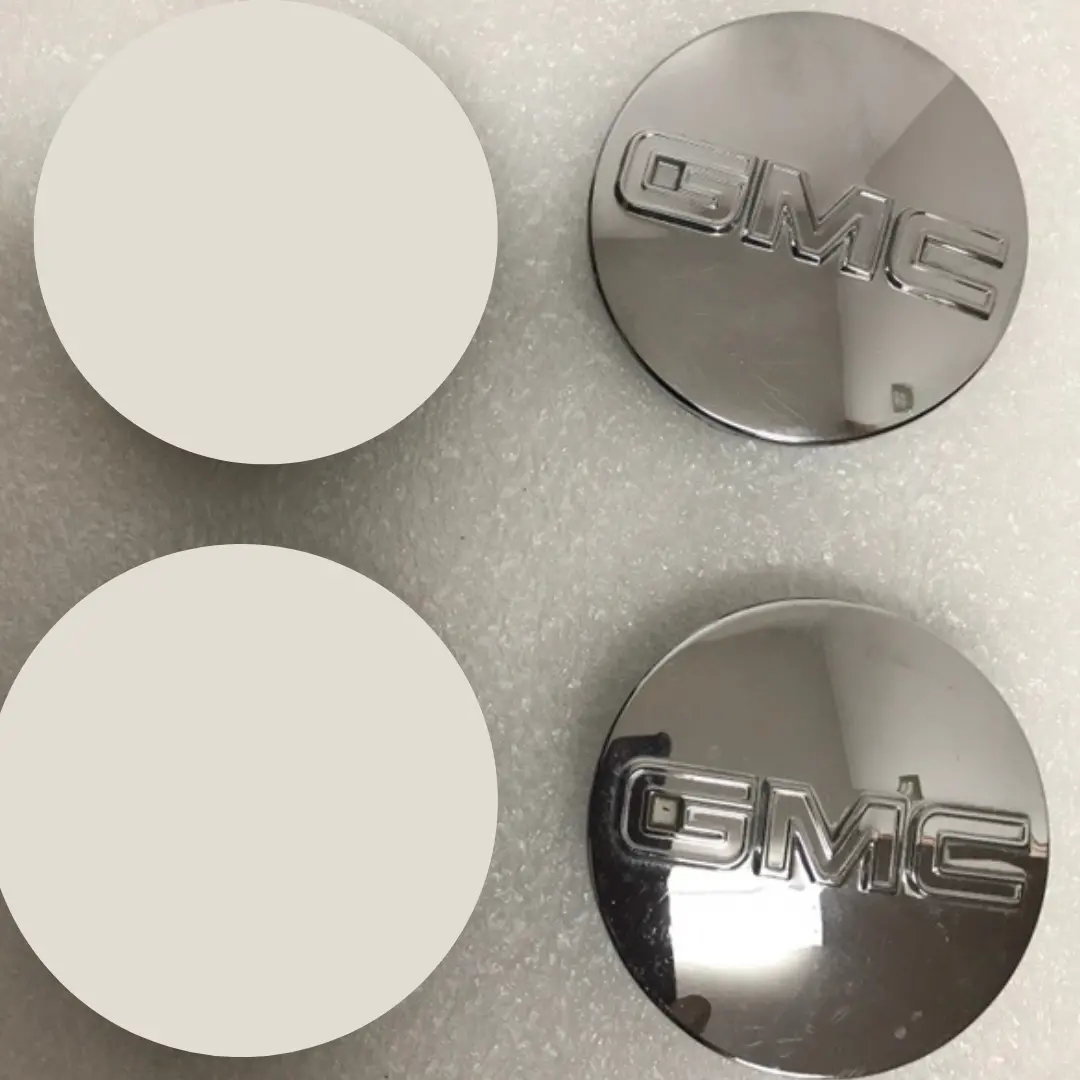 Set Of 2 Gmc Sierra Yukon Yukon Xl Chrome Center Caps 6806C93a 1