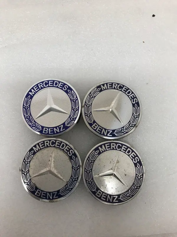 Set Of 4 Mercedes 75Mm Wheel Center Hub Caps A1714000025 3254D28e 1