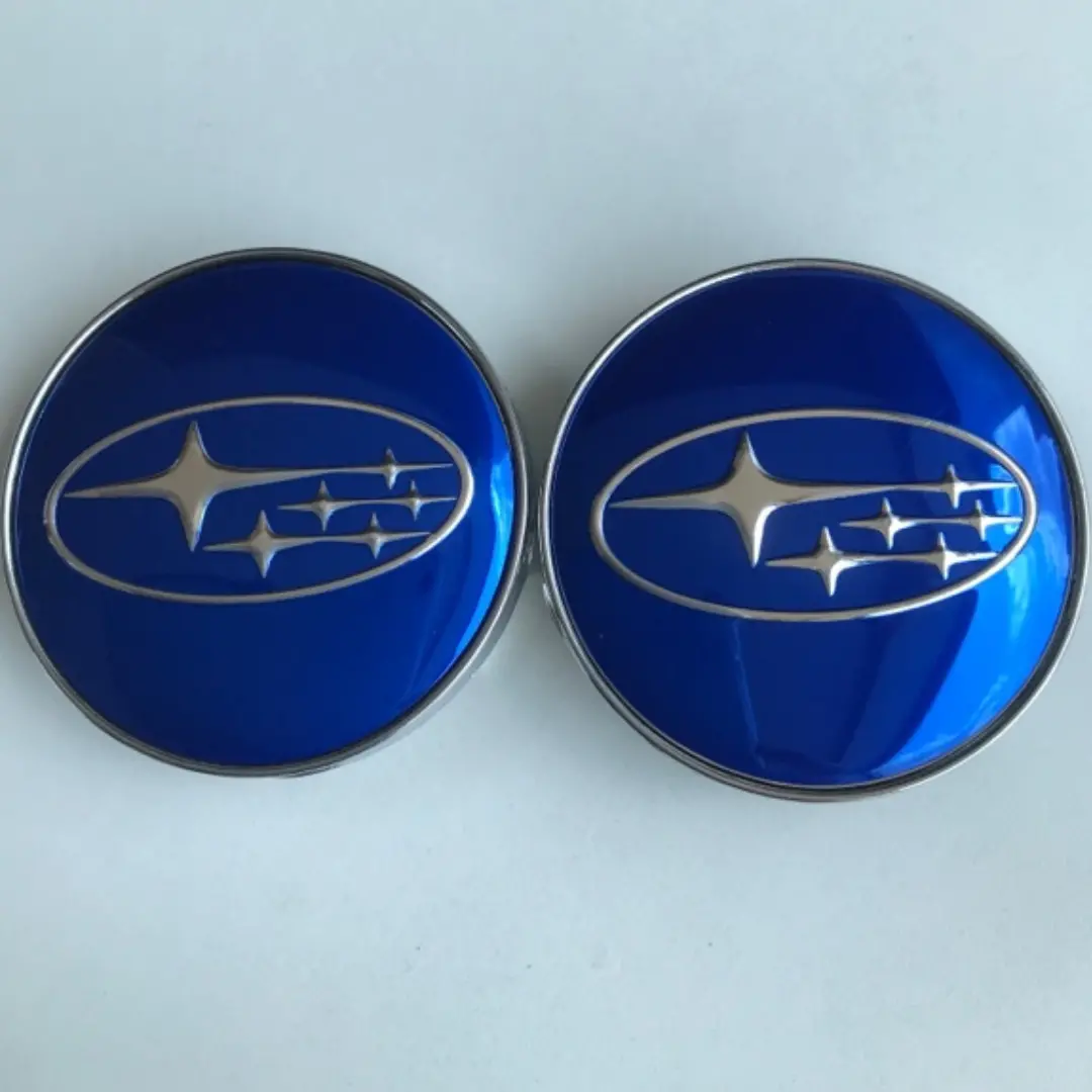 Set Of 2 Subaru Wheel Center Cap Blue 0707711C 1