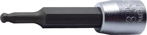 1/4 Sq. Dr. Bit Socket  6Mm Ballpoint Hex Length 50Mm 1
