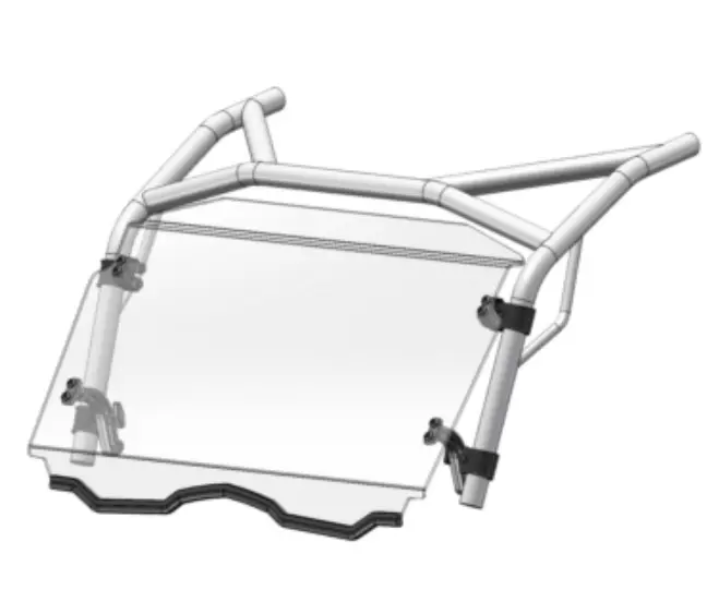 Pare-Brise Inclinable - Zforce - Polycarbonate De Lexan Mr10 1
