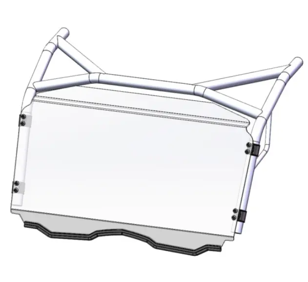 Pare-Brise Complet Avant -Zforce- Polycarbonate De Lexan Mr10 1
