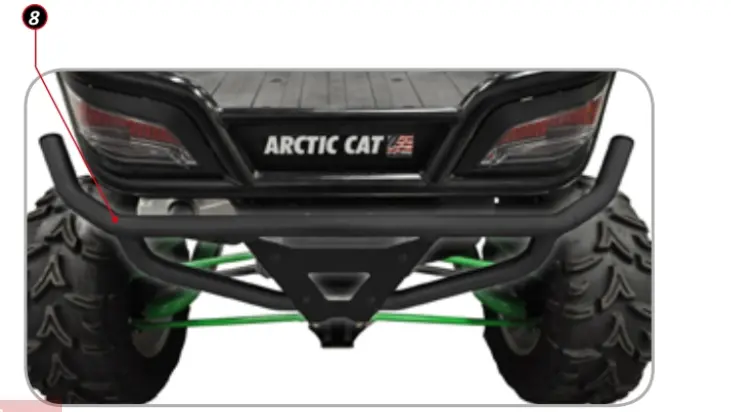 Pare-Choc Arrière// Arctic Cat Wildcat 1000 2012-2014 1