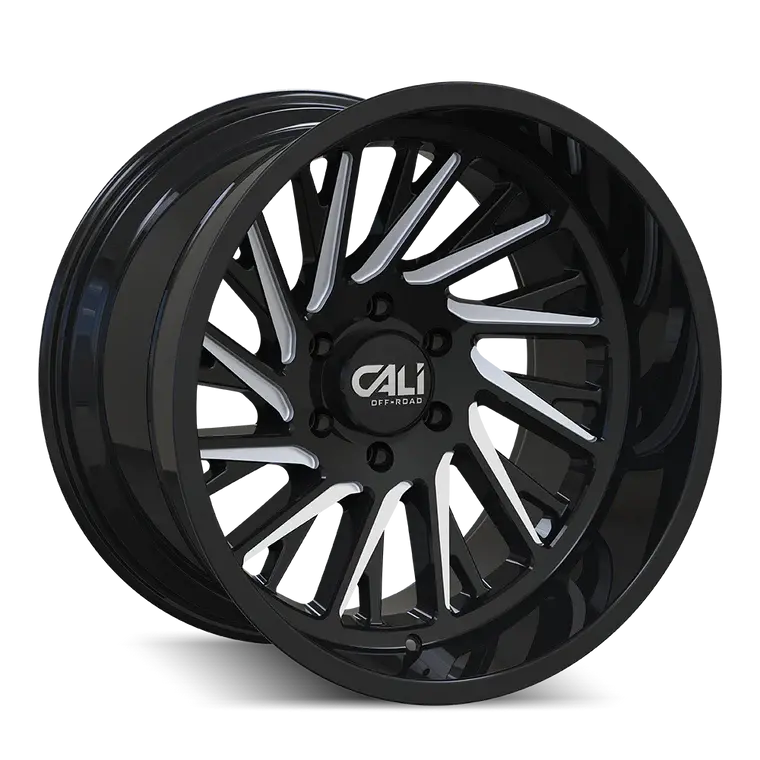 Cali Off-Road Purge Gloss Black Milled 22X12 -51 6X135mm 87.1Mm 1