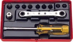 1/4 Sq. Dr. Socket Set   6 Point   31 Pieces 1