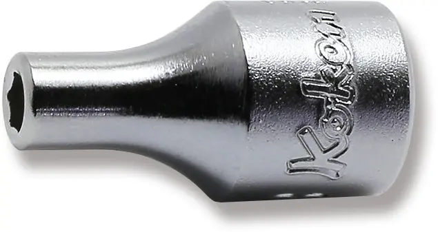 1/4 Sq. Dr. Socket  4Mm 6 Point Length 22Mm 1