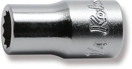 1/4 Sq. Dr. Socket  1/8 12 Point Length 22Mm 1