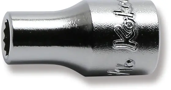 1/4 Sq. Dr. Socket  3/8 12 Point Length 22Mm 1
