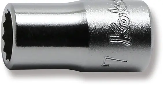 1/4 Sq. Dr. Socket  8Mm 12 Point Length 22Mm 1