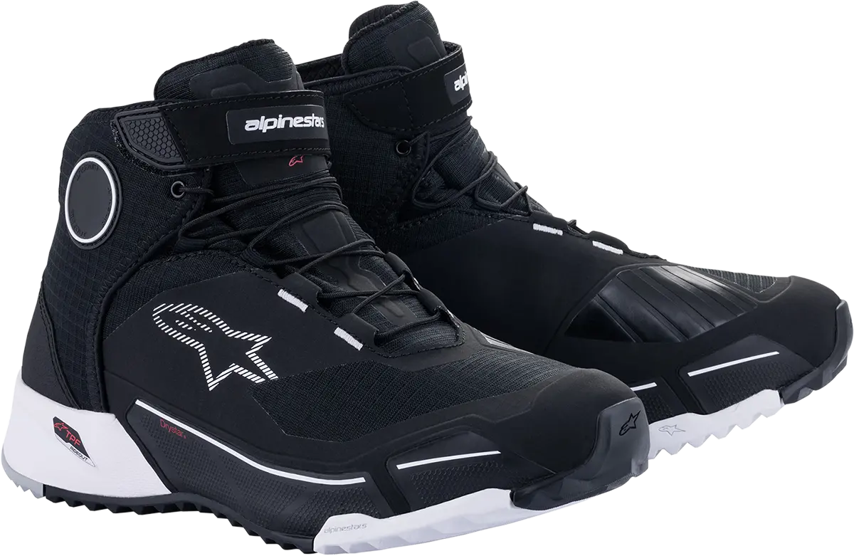 Alpinestars Cr-X Drystar Waterproof Motorcycle Riding Shoes – Black/White, Size Us 12 1