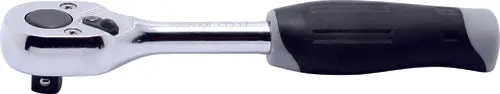 1/4 Sq. Dr. Ratchet Handle  20 Teeth Push Button Length 115Mm  Plastic Handle 1