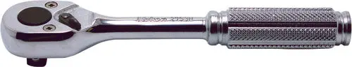 1/4 Sq. Dr. Ratchet Handle  20 Teeth Push Button Length 115Mm  Metal Handle 1
