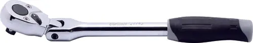 1/4 Sq. Dr. Ratchet Handle  20 Teeth Short Length 116Mm Flexible Head Plastic Handle 1