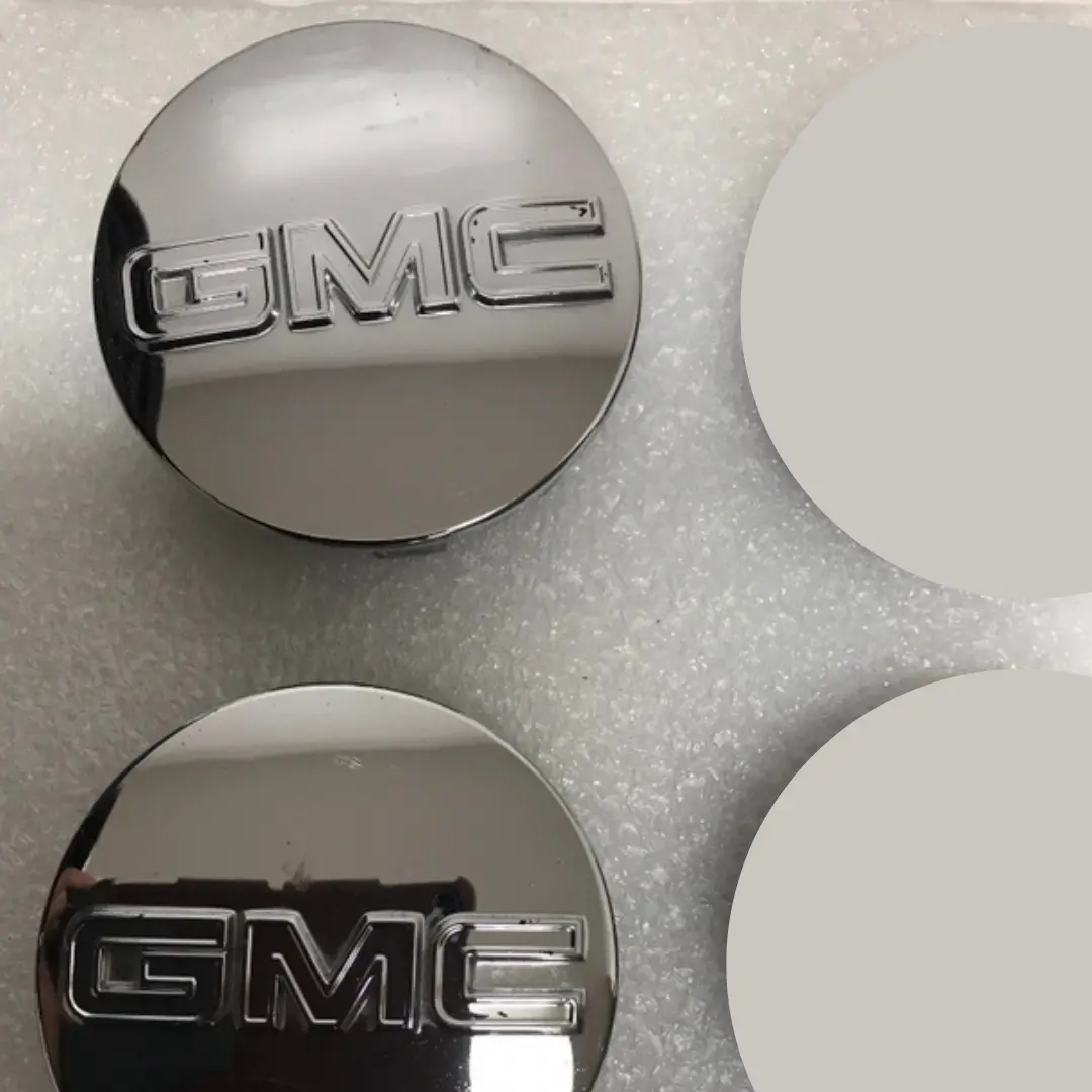Set Of 2 Gmc Sierra Yukon Yukon Xl Chrome Center Caps 6806C93a 2