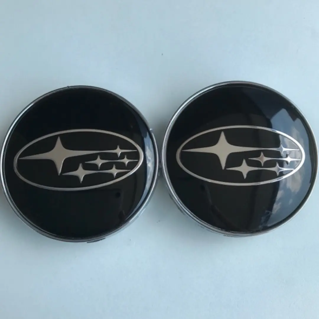 Set Of 2 Subaru Wheel Center Cap Black Ce6db6d1 1