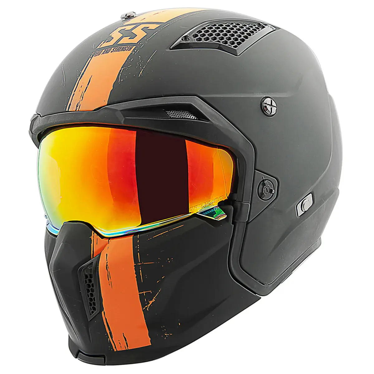 Speed & Strength Ss2450 Solid Speed Streetfighter Helmet 1