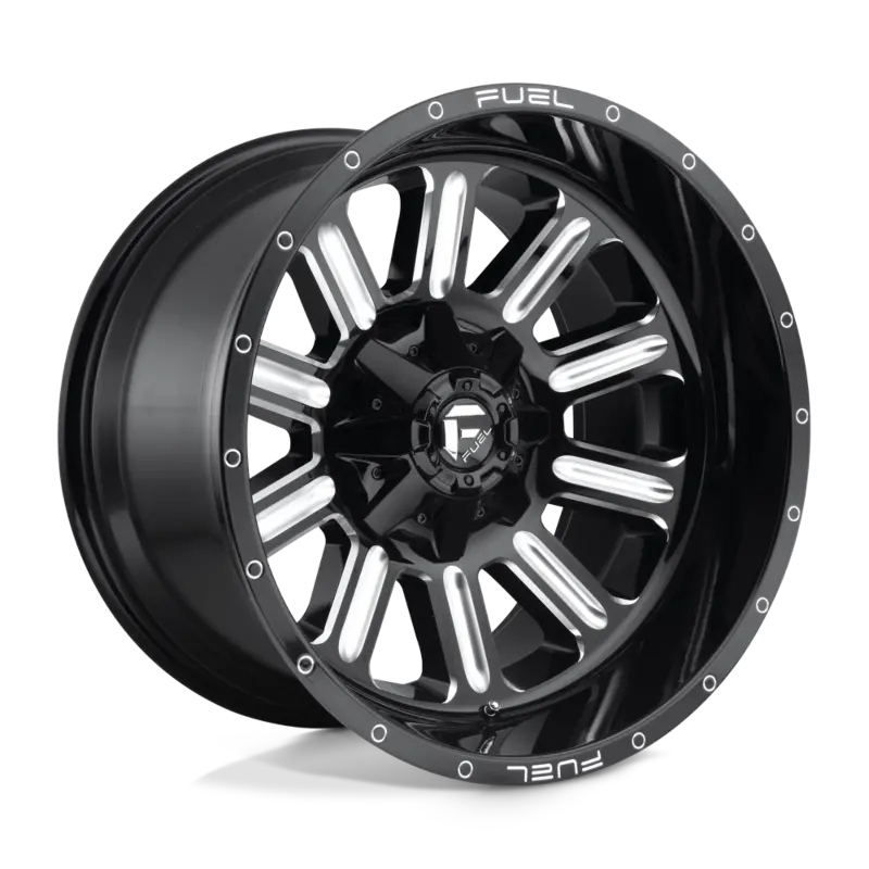 Fuel Hardline Gloss Blk Milled | 20X9 6X135/6X139.7 +2Mm 1