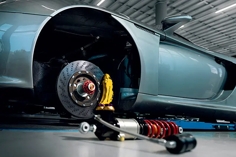 Kw 04-05 Porsche Carrera Gt Special Edition Hls4 V5 Coilover Kit W/ Red & Blue Springs 1