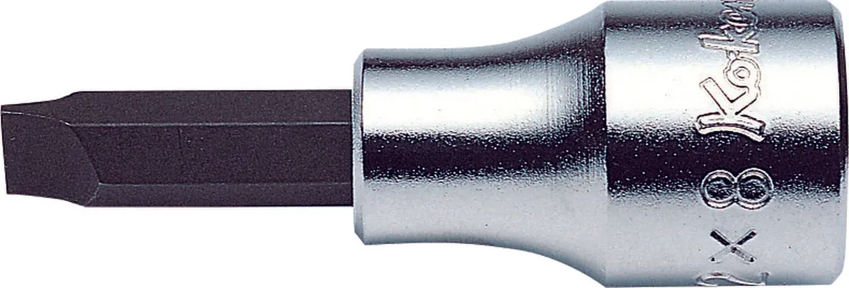 3/8 Sq. Dr. Bit Socket Slotted 1.0X5.5  Length 60Mm 1