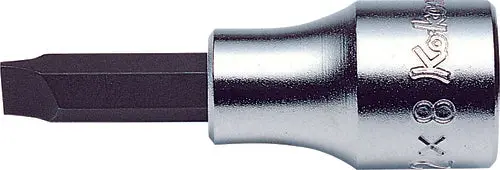 3/8 Sq. Dr. Bit Socket Slotted 1.2X8  Length 60Mm 1