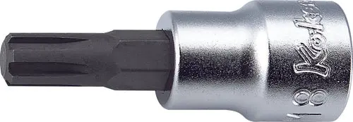 3/8 Sq. Dr. Bit Socket Ribe-Cv M6  Length 100Mm 1