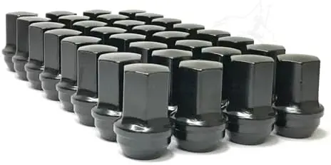 Oem Xlong Bulge Black 14X1.5 3/4" Hex 1.90" (Ford, Chevy, Ram ) 1