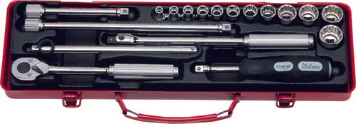 3/8 Sq. Dr. Socket Set   12 Point   42 Pieces 1