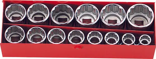 3/8 Sq. Dr. 14 Piece 12-Point Metric Socket Set  8-22Mm 1