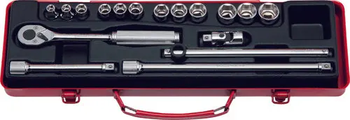 3/8 Sq. Dr. Socket Set   6, 12 Point   15 Pieces 1