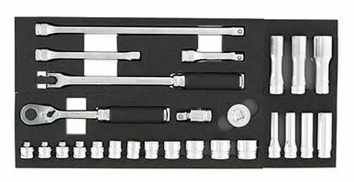 3/8 Sq. Dr. 15 Piece Z-Series 6-Point Metric Socket Set  5.5-22Mm 1