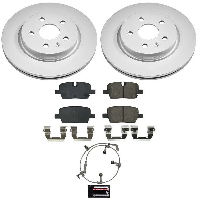 Power Stop 20-21 Cadillac Ct5 Rear Z17 Coated Brake Kit 1
