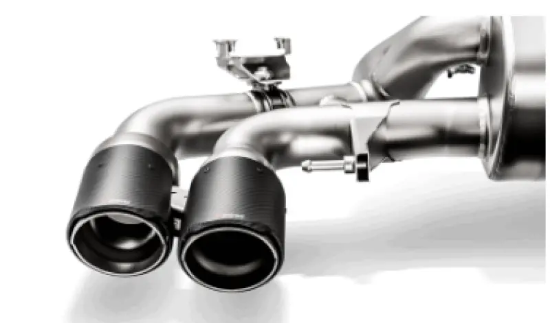 Akrapovic 18+ Bmw M5 (F90) Evolution Tail Pipe Set (Carbon) W/ Red/White Akrapovic Logo 1