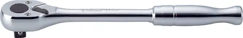 3/8 Sq. Dr. Ratchet Handle  24 Teeth Long Length 250Mm  Polished Handle 1