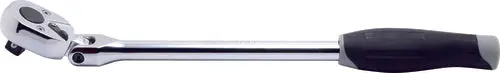 3/8 Sq. Dr. Ratchet Handle  24 Teeth Flexible Head Length 285Mm Push Button Plastic Handle 1