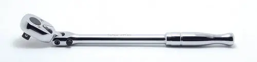 3/8 Sq. Dr. Ratchet Handle  24 Teeth Flexible Head Length 175Mm  Polished Handle 1