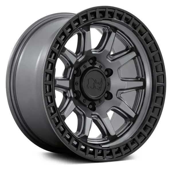 Black Rhino Calico Matte Gunmetal Black Lip | 17X8.5 +0 Et 6X139.7 (106.1Mm Hub) 1
