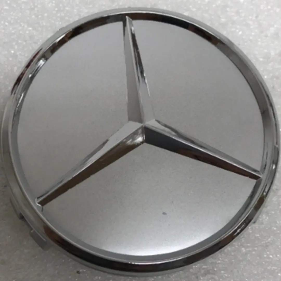 Mercedes-Benz Silver Wheel Center Hub Caps 7530Cc26 1