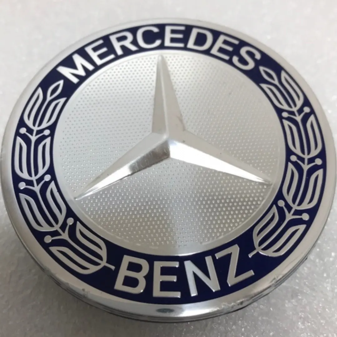 Mercedes 75Mm Classic Dark Blue Wheel Center Hub Cap Aa16a14b 1