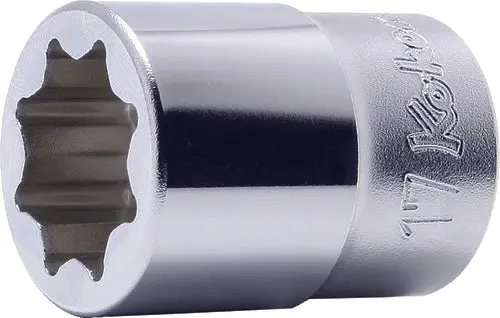 1/2 Sq. Dr. Socket  19Mm Double Square Length 40Mm For Lubrication Service 1