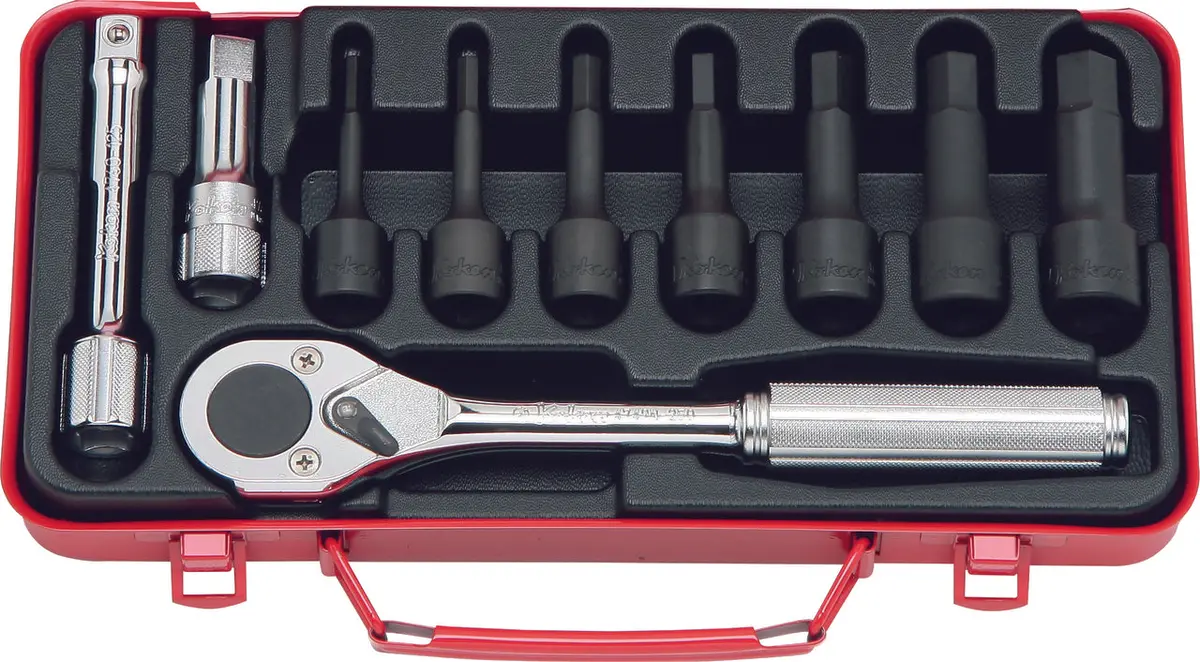 1/2 Sq. Dr. 17 Piece 12-Point Sae Socket Set  3/8-1" 1