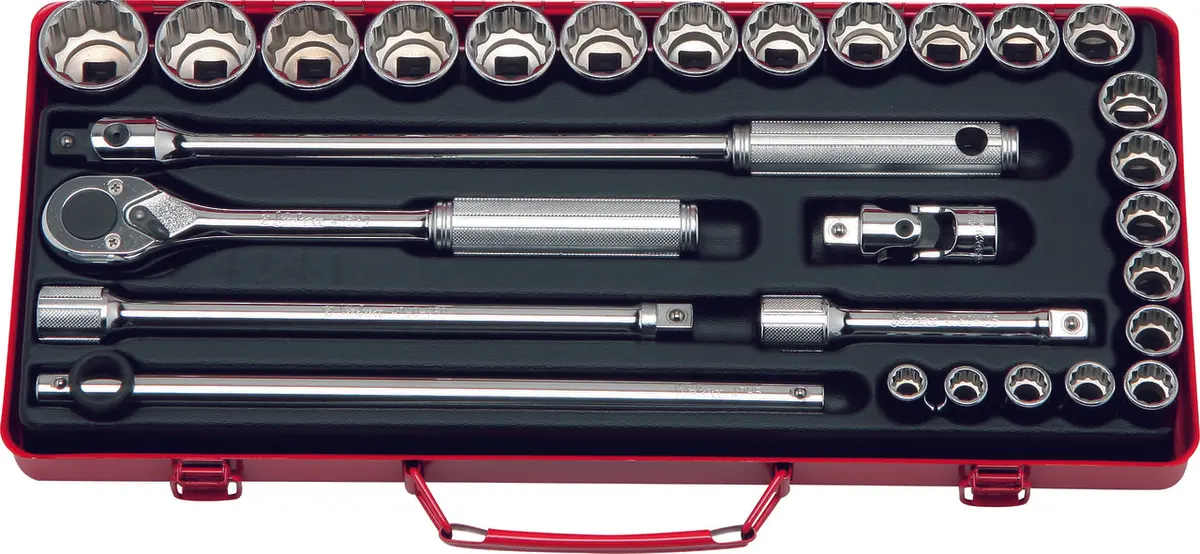 1/2 Sq. Dr. 22 Piece 12-Point Sae Socket Set  3/8-1.1/4" 1