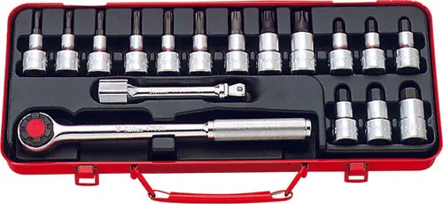1/2 Sq. Dr. Bit Socket 17 Piece Hex / Torxâ® Set 1