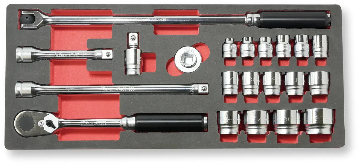 1/2 Sq. Dr. 11 Piece Z-Series 6-Point Metric Socket Set  10-24Mm 1