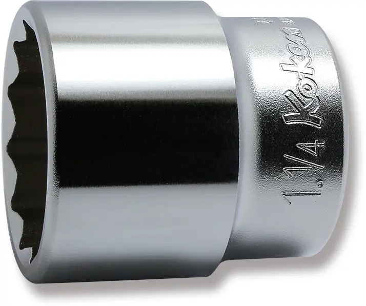 1/2 Sq. Dr. Socket  1.1/8 12 Point Length 43Mm 1