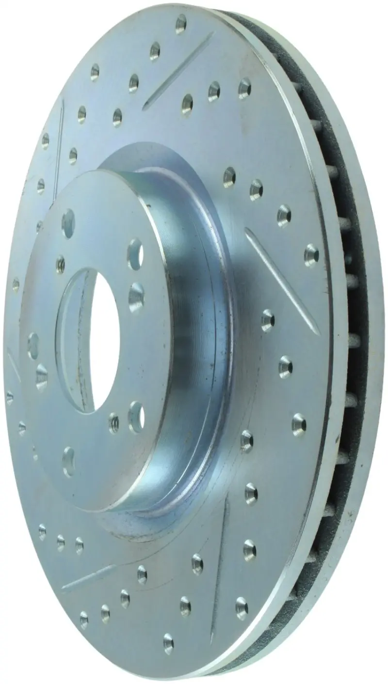 Stoptech Select Sport Slotted & Drilled Front Rotor – Right-Side Fitment For 2006–2015 Honda Civic Si 1