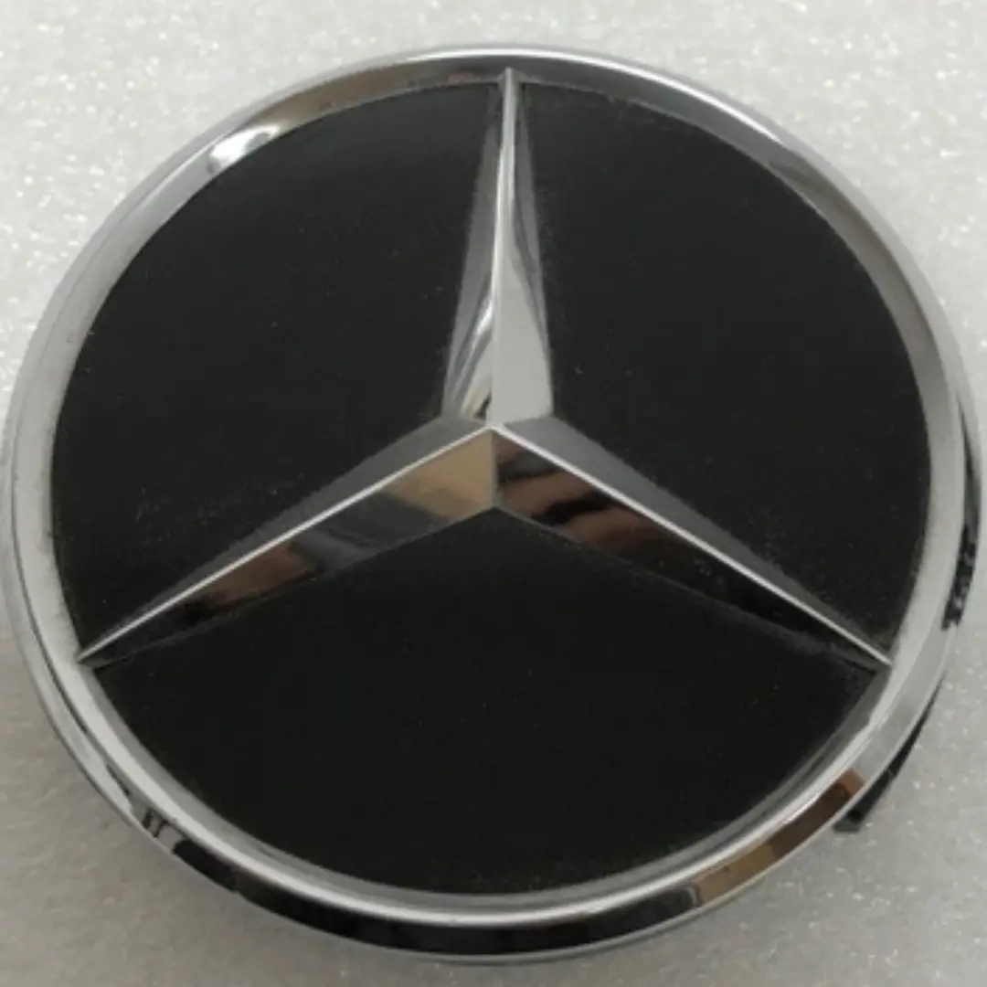 Mercedes-Benz Black Wheel Center Hub Caps 75Mm 668D23b6 1