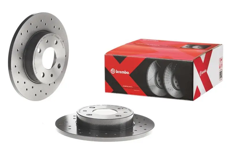 Brembo Cross-Drilled Front Brake Rotors With Uv Coating For 2010–2011 Audi S4 And 2008–2011 S5 1